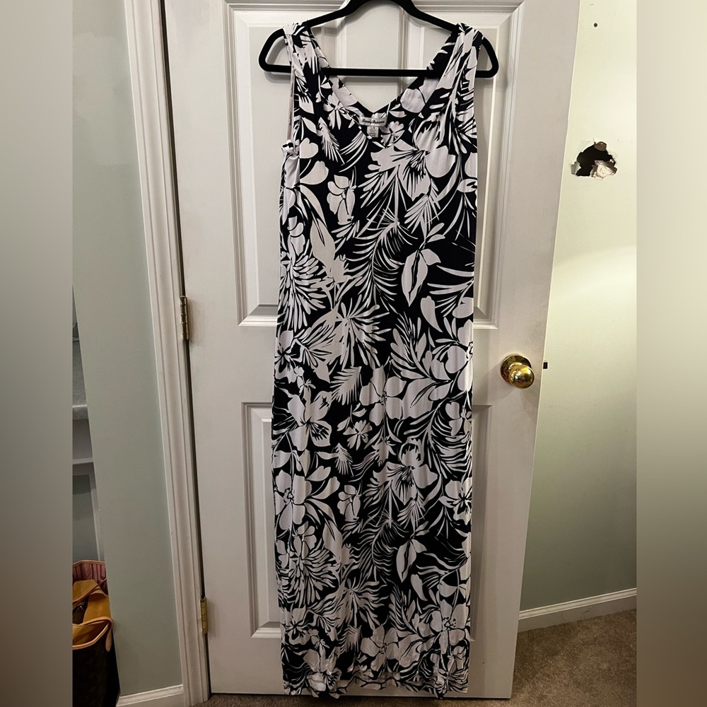 Tommy Bahama Large Maxi Dress Navy/White